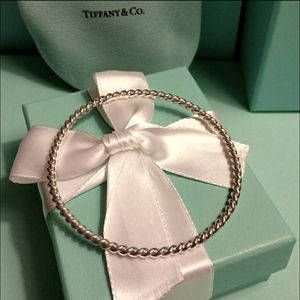 T &Co.STERLING SILVER Twist Bangle Bracelet & Ring